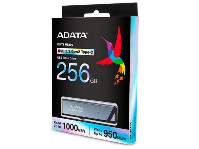 256Gb - A-Data Elite UE800 Silver AELI-UE800-256G-CSG - фото 1 - id-p213283767