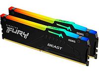 Kingston Fury Beast Black RGB DDR5 DIMM 6000MHz PC-48000 CL40 - 64Gb (2x32Gb) KF560C40BBAK2-64