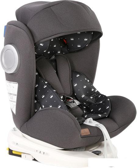 Детское автокресло Lorelli Lusso SPS Isofix 2020 (black crowns) - фото 1 - id-p213935839