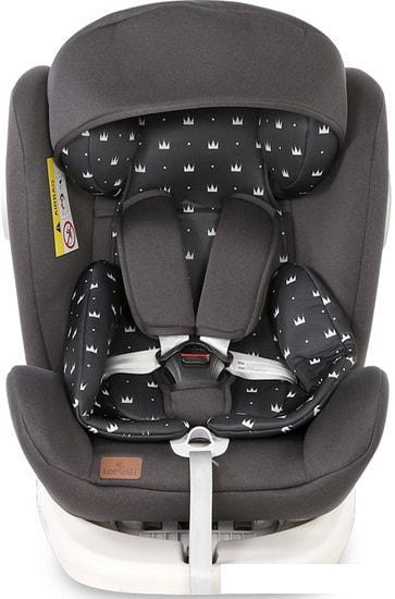 Детское автокресло Lorelli Lusso SPS Isofix 2020 (black crowns) - фото 2 - id-p213935839