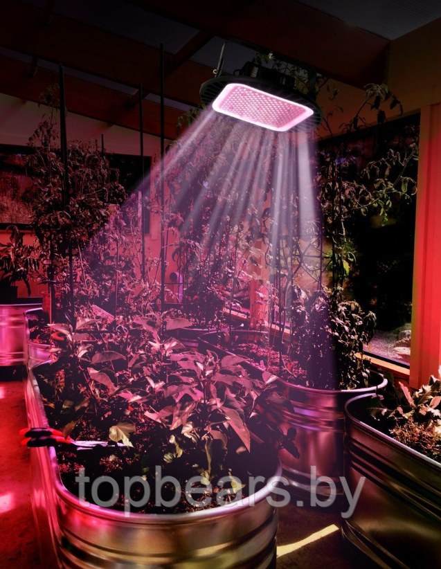 Фитопрожектор светодиодный Plant grow light 100 Вт, IP66, 220 В, 96 LED ламп, 23.5х13 см мультиспектральный дл - фото 5 - id-p214203325