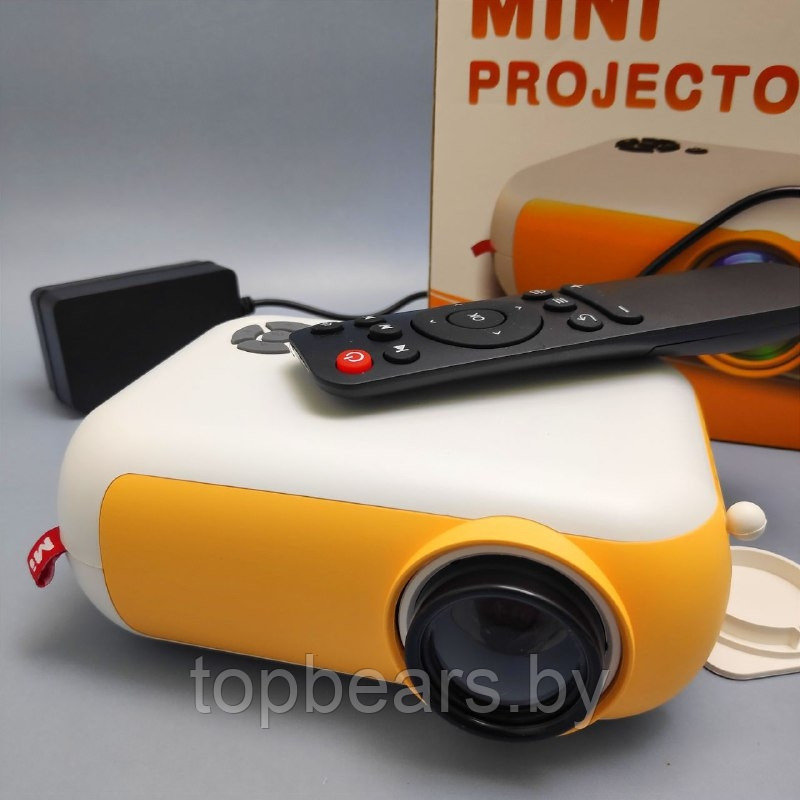 Мультимедийный портативный светодиодный LED проектор Mini Projector A10 FULL HD 1080p (HDMI, USB, пульт ДУ) От - фото 2 - id-p214203340