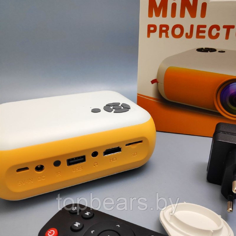Мультимедийный портативный светодиодный LED проектор Mini Projector A10 FULL HD 1080p (HDMI, USB, пульт ДУ) От - фото 4 - id-p214203340