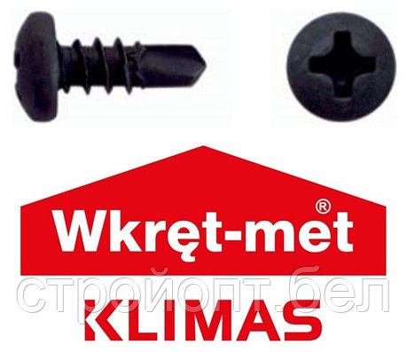 Саморез (клоп) со сверлом KLIMAS 3,5*9,5, 1000 шт, фото 2