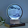 Лампа- ночник "Зыбучий песок" с 3D эффектом Desk Lamp (RGB -подсветка, 7 цветов) / Песочная картина, фото 4