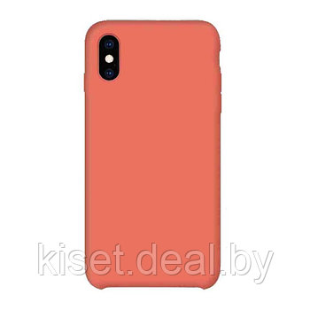 Бампер Silicone Case для iPhone X / Xs оранжевый