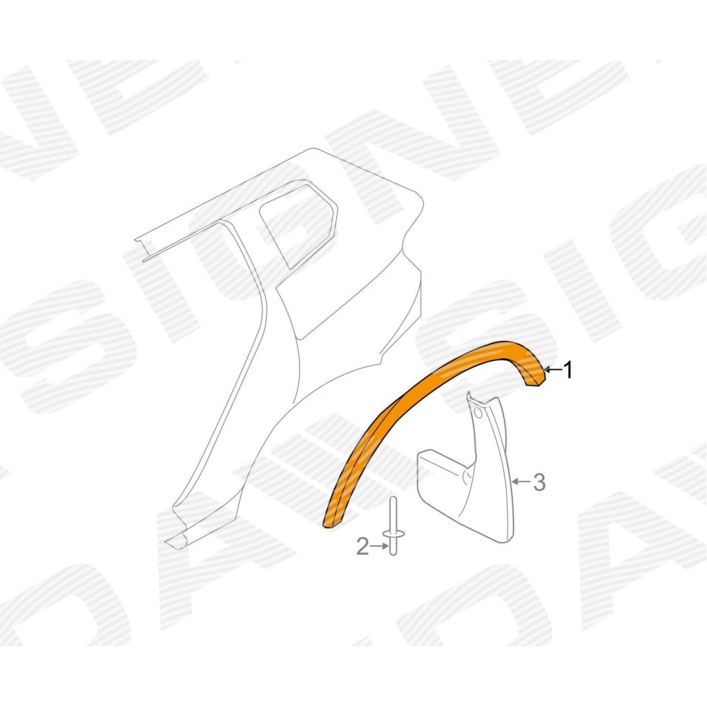 Накладка на арку для BMW X1 (E84) - фото 2 - id-p213689421