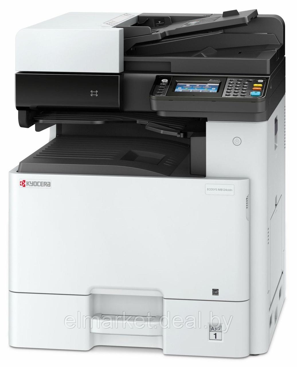 МФУ лазерные Kyocera ECOSYS M8124cidn белый, черный