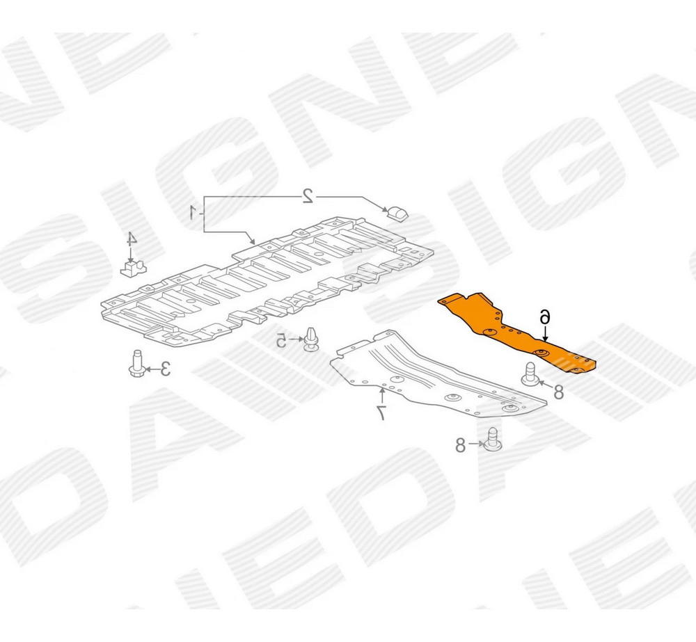 Защита двигателя (левая) для Chevrolet Cruze (J400) - фото 4 - id-p213690324