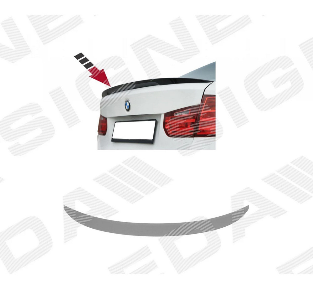 Спойлер багажника для BMW 3 (F30) - фото 5 - id-p213561284