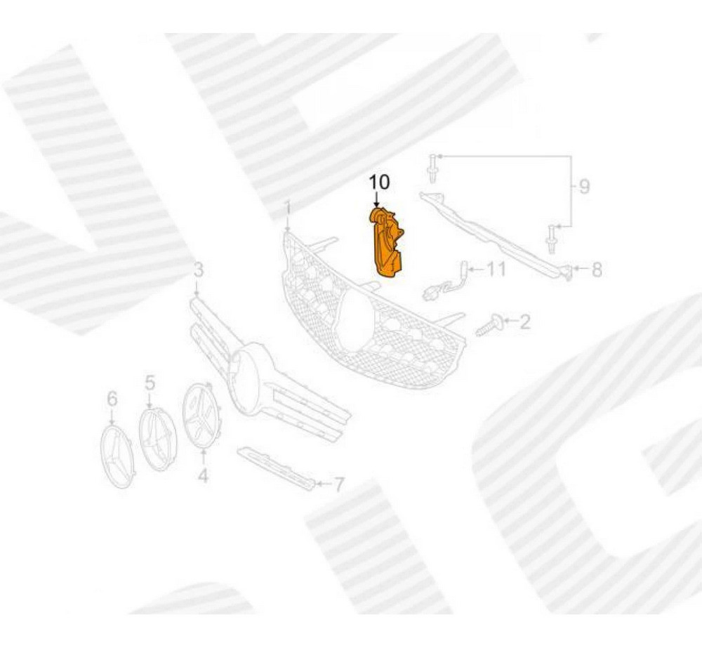 Воздухозаборники для Mercedes GLC (X253) - фото 2 - id-p213704103