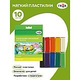 Пластилин восковой "Пчелка" 10 цв. 150 г, со стеком картонная коробка, фото 2