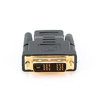 Bion Переходник HDMI-DVI 19F/19M (мама-папа), позолоченные контакты, черный [BXP-A-HDMI-DVI-2]