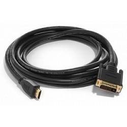 Bion Кабель HDMI-DVI-D 19M/19M, single link, экран, позолоченные контакты, 1.8м, черный [BXP-CC-HDMI-DVI-018] - фото 1 - id-p214206025