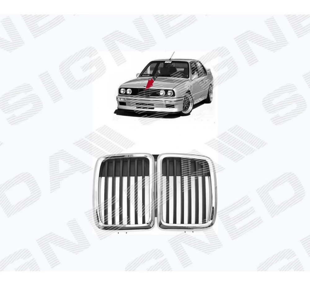 Решетка радиатора для BMW 3 (E30) - фото 5 - id-p213560573