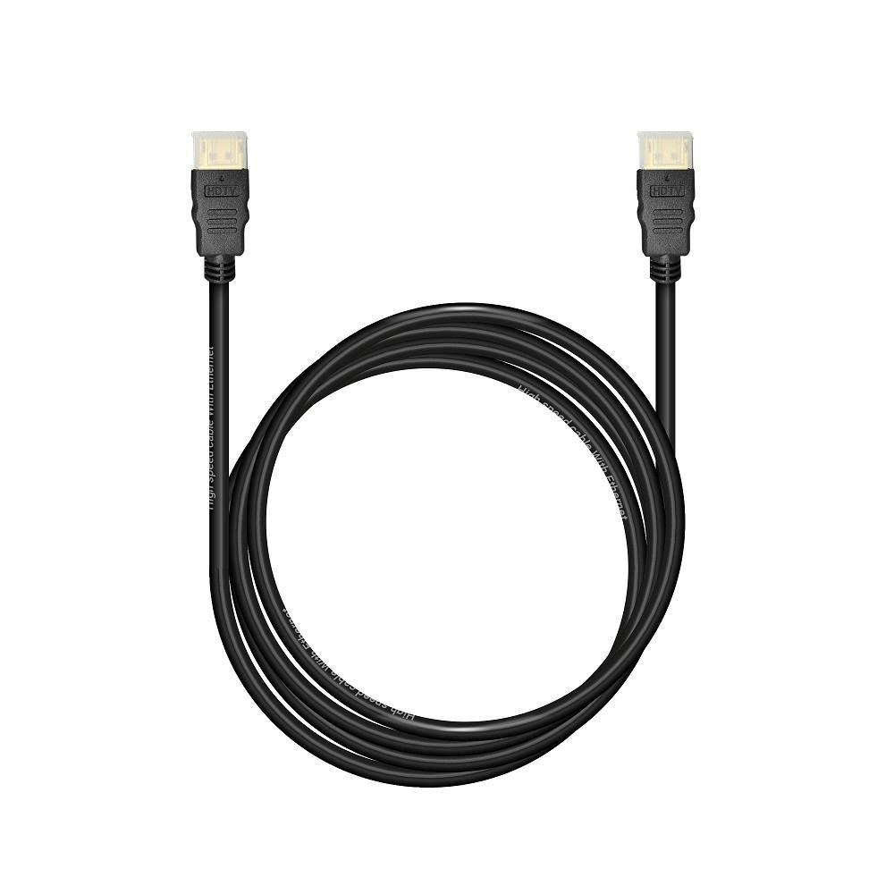 Bion Кабель HDMI v1.4, 19M/19M, 3D, 4K UHD, Ethernet, CCS, экран, позолоченные контакты, 2м, черный - фото 1 - id-p214206079