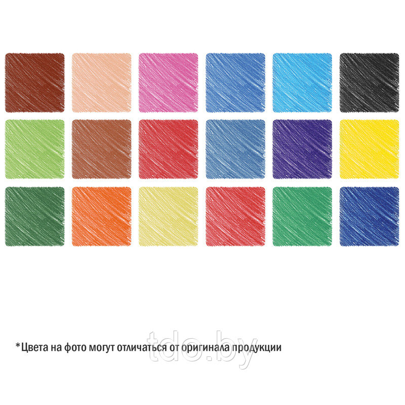 Карандаши цветные ArtSpace "Милые зверушки", 18цв., заточен., картон, европодвес - фото 4 - id-p214206208