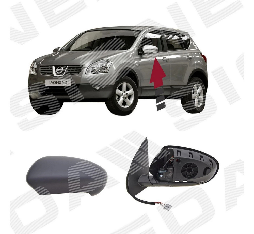 Боковое зеркало (левое) для Nissan Qashqai (J10) - фото 8 - id-p213706615