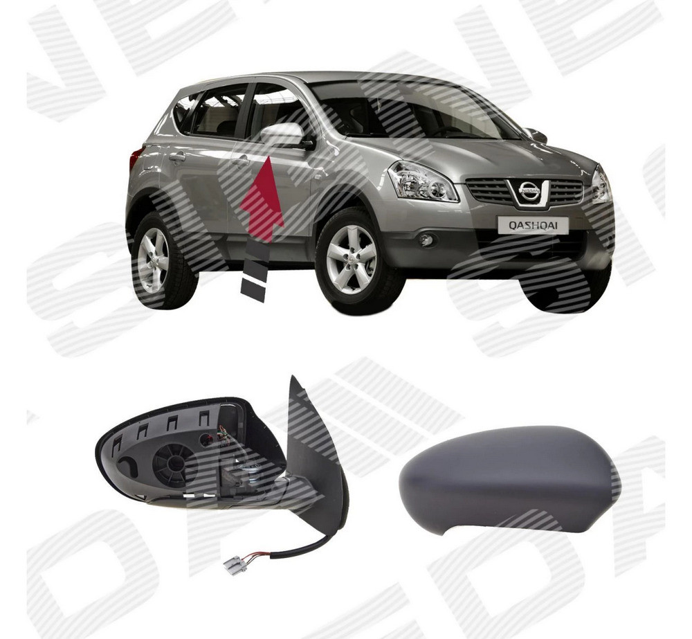 Боковое зеркало (правое) для Nissan Qashqai (J10) - фото 8 - id-p213706622