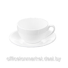Чашка с блюдцем "WL-993000/1С", фарфор, 250 мл, белый