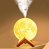 Светильник-ночник  Луна с увлажнителем воздуха. 7 цветов подсветки, фото 4