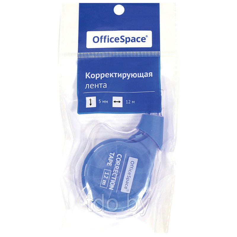 Корректирующая лента OfficeSpace, 5мм*12м, пакет, европодвес - фото 6 - id-p214206320