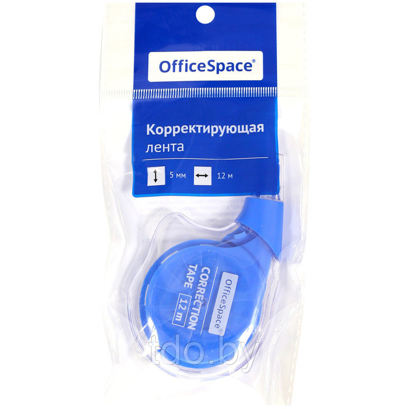 Корректирующая лента OfficeSpace, 5мм*12м, пакет, европодвес - фото 7 - id-p214206320