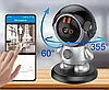 Беспроводная ip-камера наблюдения WiFi Wireless PTZ поворотная Видеоняня Робот, фото 2