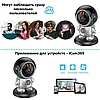 Беспроводная ip-камера наблюдения WiFi Wireless PTZ поворотная Видеоняня Робот, фото 5