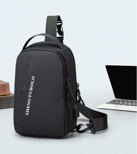 Сумка - рюкзак через плечо Shengtubolo с USB / Сумка слинг - фото 6 - id-p214206425