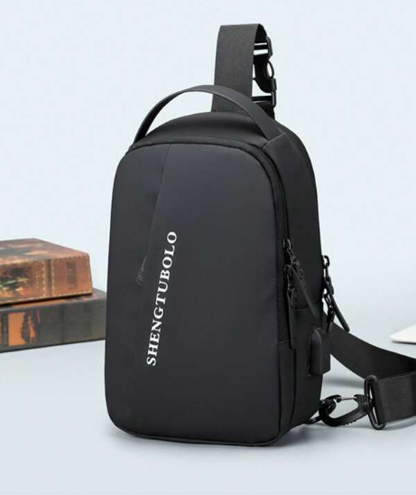 Сумка - рюкзак через плечо Shengtubolo с USB / Сумка слинг - фото 1 - id-p214206425