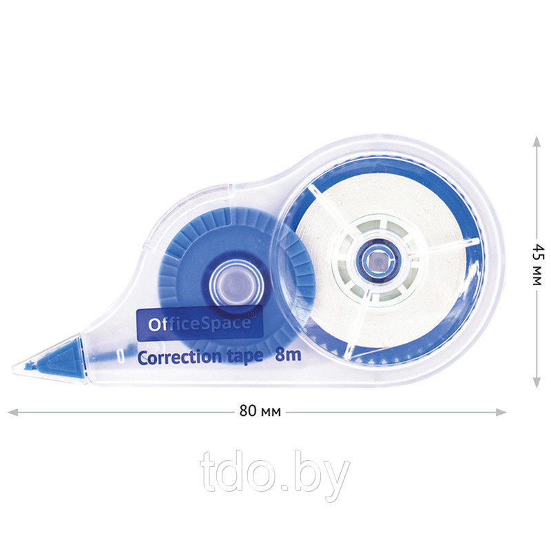 Корректирующая лента OfficeSpace, 5мм*8м, пакет, европодвес - фото 3 - id-p214206430