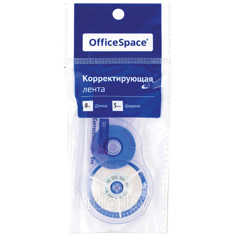 Корректирующая лента OfficeSpace, 5мм*8м, пакет, европодвес - фото 4 - id-p214206430