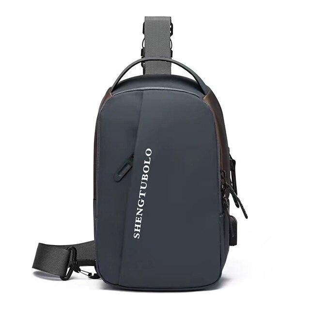 Сумка - рюкзак через плечо Shengtubolo с USB / Сумка слинг - фото 7 - id-p214206425