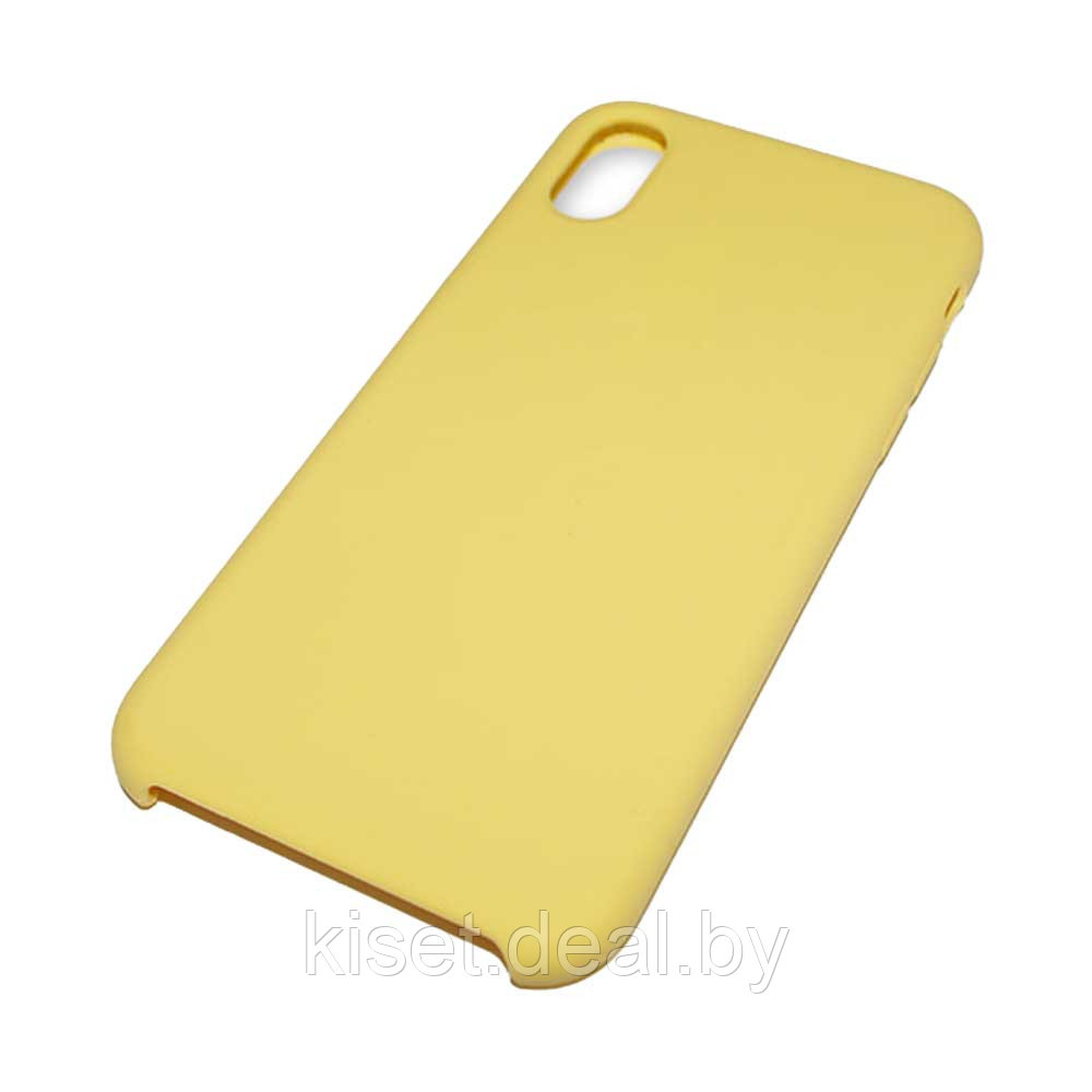 Бампер Silicone Case для iPhone X / Xs желтый неон - фото 2 - id-p189972702