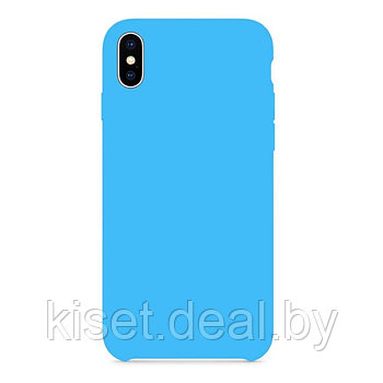 Бампер Silicone Case для iPhone X / Xs голубой #16