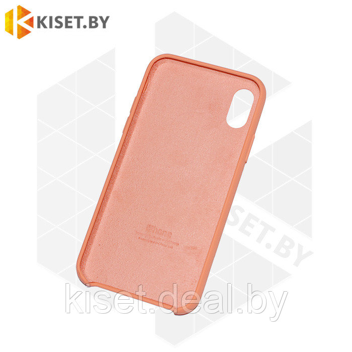 Бампер Silicone Case для iPhone X / Xs сочный персик - фото 2 - id-p189972707