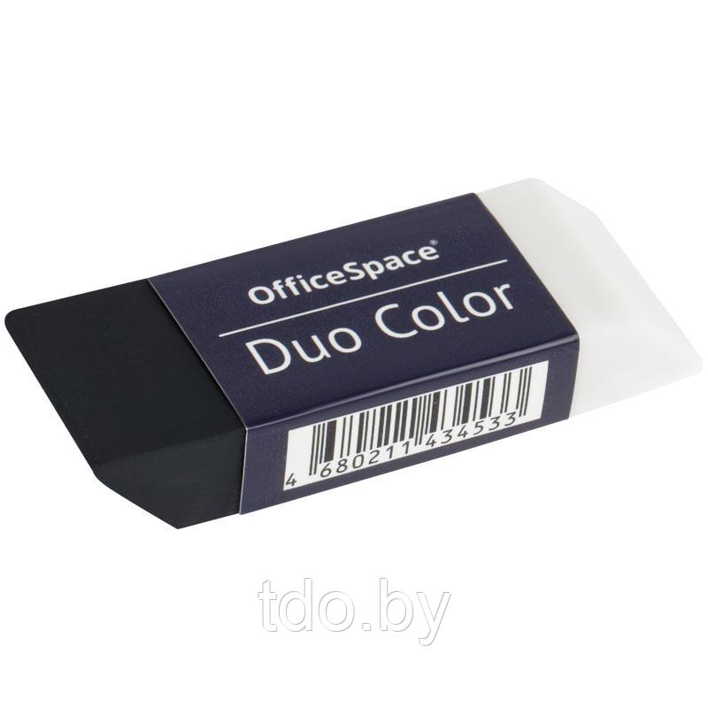 Ластик OfficeSpace "Duo Color", прямоугольный, ECO-ПВХ, 59*21*10мм