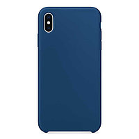 Бампер Silicone Case для iPhone Xs Max синий