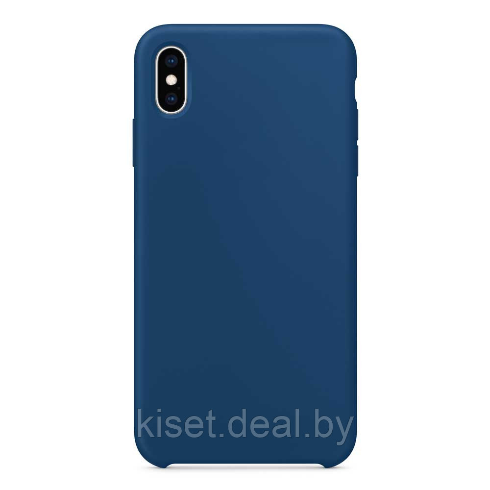 Бампер Silicone Case для iPhone Xs Max синий - фото 1 - id-p206087466