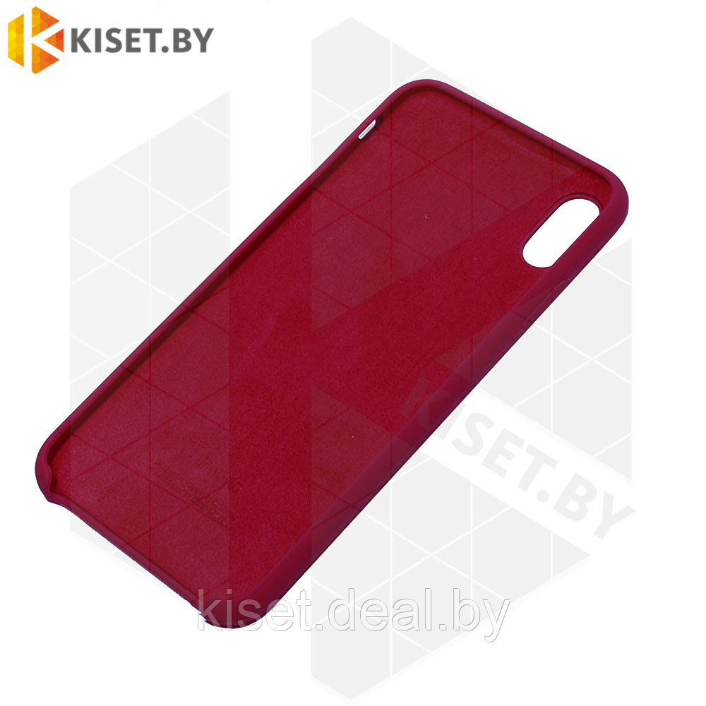 Бампер Silicone Case для iPhone Xs Max красная роза - фото 2 - id-p189972713
