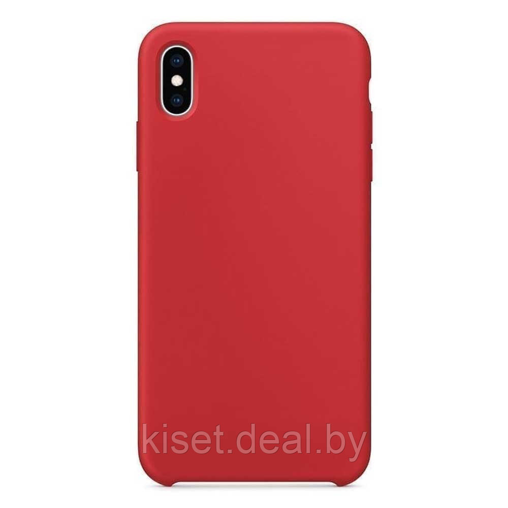 Бампер Silicone Case для iPhone Xs Max красный