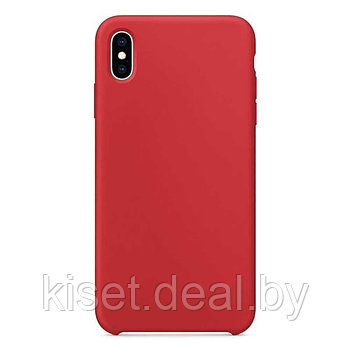 Бампер Silicone Case для iPhone Xs Max красный