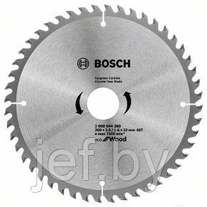 Диск пильный 200х32 мм 48 зубьев BOSCH 2608644380, фото 2