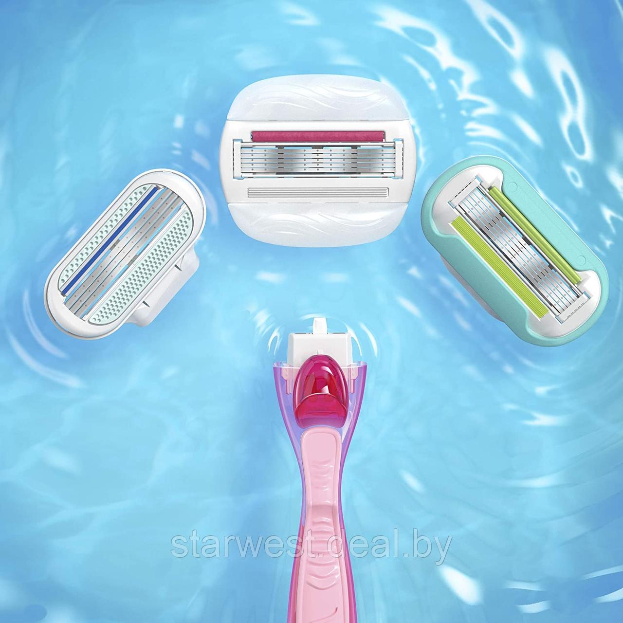 Gillette Venus Olay Comfortglide с 2 кассетами Бритва / Станок для бритья женский - фото 2 - id-p174182194