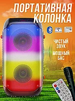 Колонка напольная акустическая JQS 4401 с микрофоном
