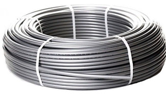 Труба KAS PERT c антикислородным барьером 16х2.0 бухта 400м Серая