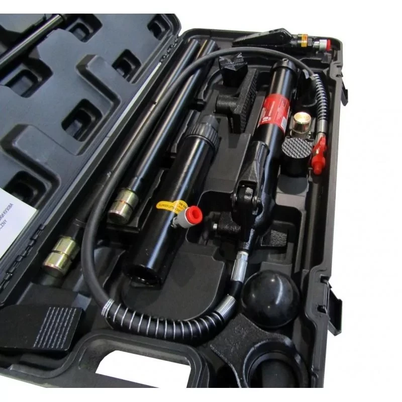 Набор гидравлического оборудования для кузовных работ 10т Forsage RF-T71001L в кейсе на колесах - фото 2 - id-p214209629