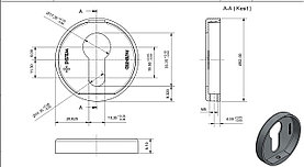 Накладка ET AR MVB бронза античная матовая, арт. 040093887 SYSTEM