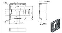 Накладка ET SQ AL6 черный матовый, арт. 040034185 SYSTEM